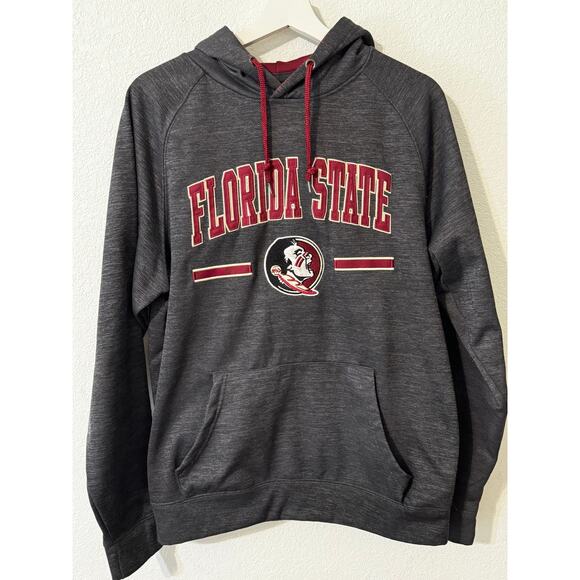 Colosseum Men's Florida State Seminoles Hoodie Gray Size M - Picture 1 of 9